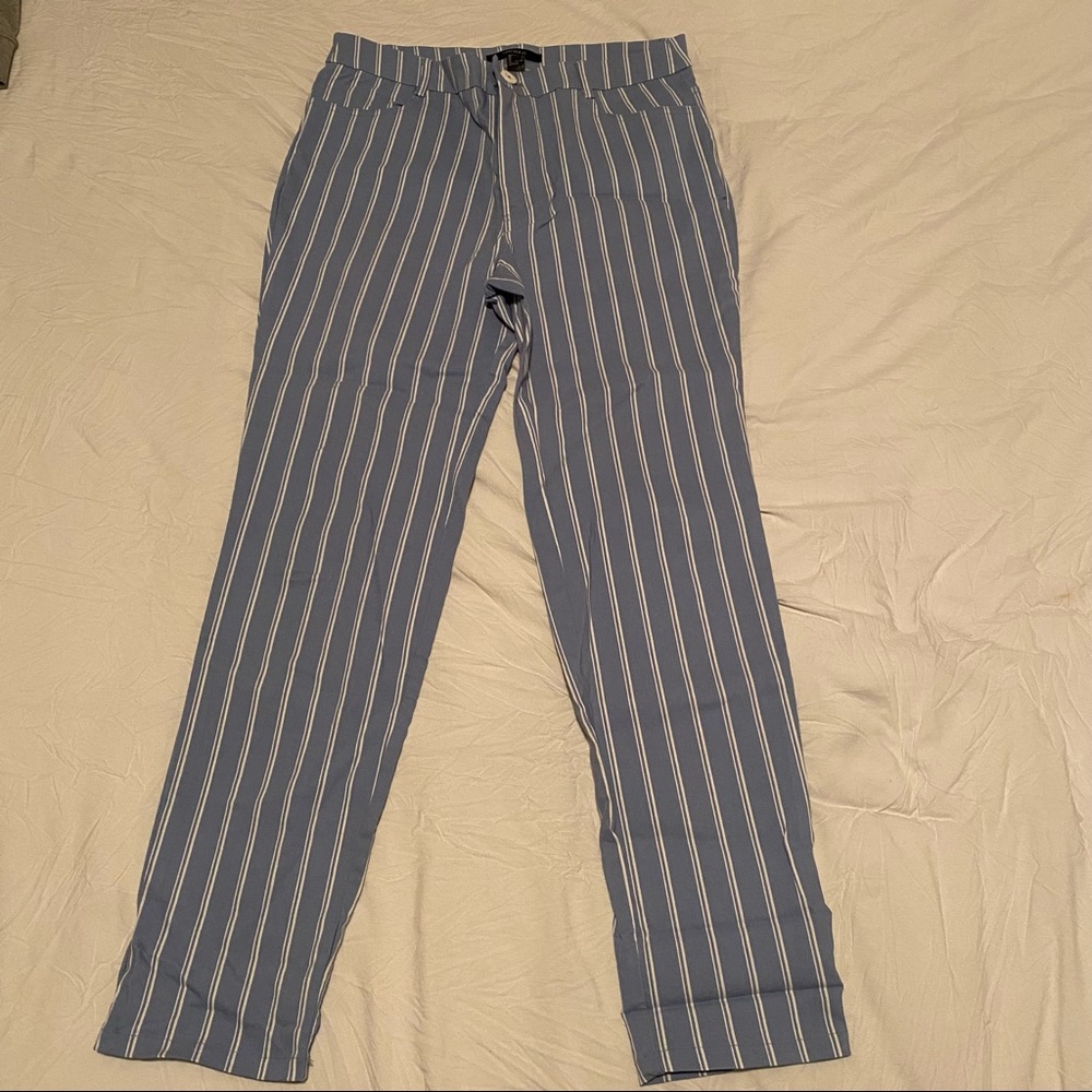 blue stripped pants